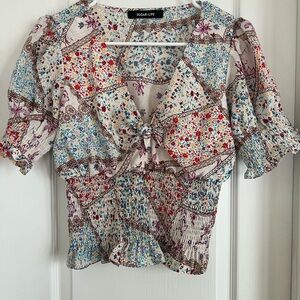 Sugarlips Multicolor Patchwork Blouse